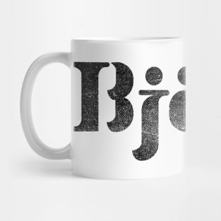Bjork // Letterpress Style Mug